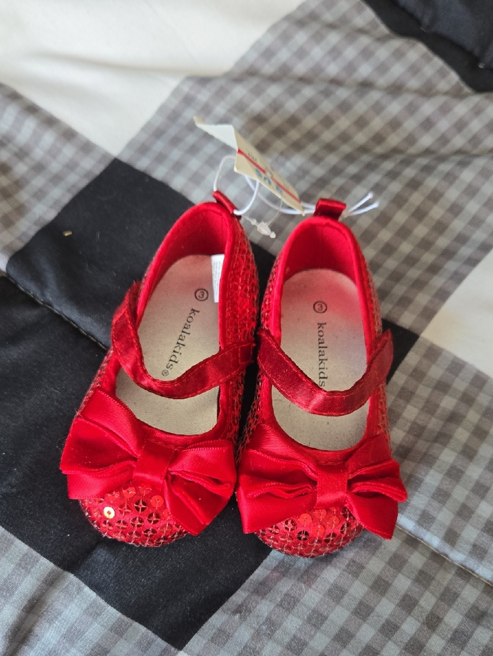 Koala Kids Red Girls' Bow Mary Jane Dress Shoes